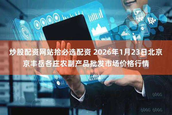 炒股配资网站拾必选配资 2026年1月23日北京京丰岳各庄农副产品批发市场价格行情